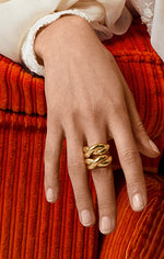 Load image into Gallery viewer, PILGRIM BELIEF RING IN GOLD
