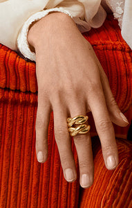 PILGRIM BELIEF RING IN GOLD