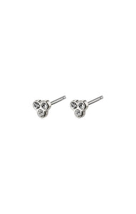 PILGRIM CAILY CRYSTAL STUD EARRINGS IN SILVER