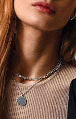 Load image into Gallery viewer, PILGRIM CLARITY 2-IN-1 NECKLACE SET IN SILVER
