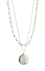 Load image into Gallery viewer, PILGRIM CLARITY 2-IN-1 NECKLACE SET IN SILVER
