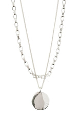 Load image into Gallery viewer, PILGRIM CLARITY 2-IN-1 NECKLACE SET IN SILVER
