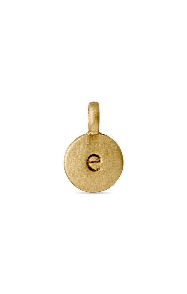 PILGRIM LOWERCASE LETTER DISC CHARM PENDANT