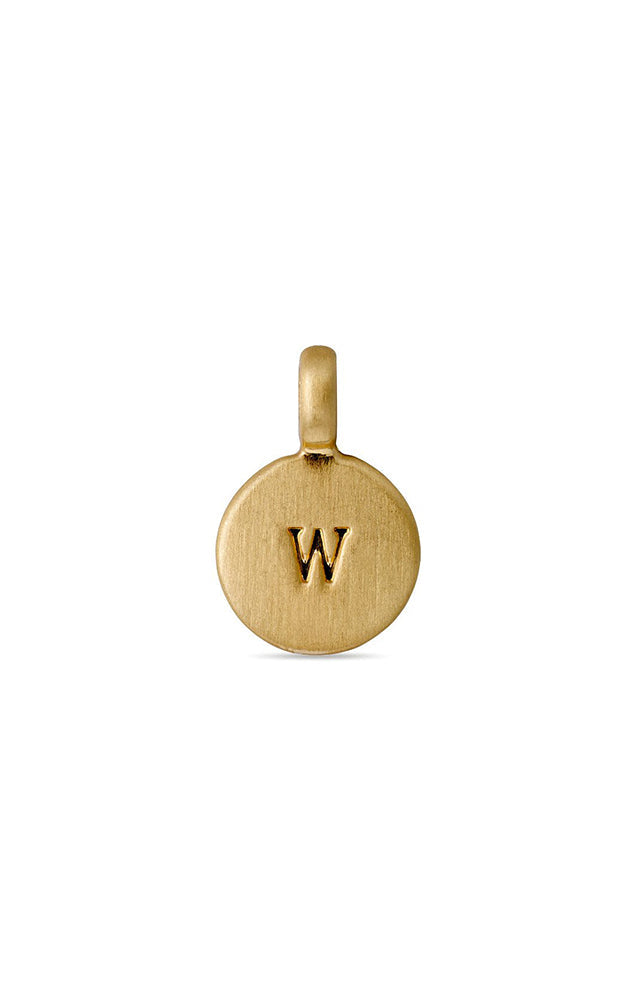 PILGRIM LOWERCASE LETTER DISC CHARM PENDANT