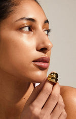 Load image into Gallery viewer, PILGRIM DREAMS STATEMENT RING IN GOLD
