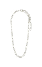 Load image into Gallery viewer, PILGRIM KINDNESS RECYCLED CABLE CHAIN NECKLACE IN SILVER
