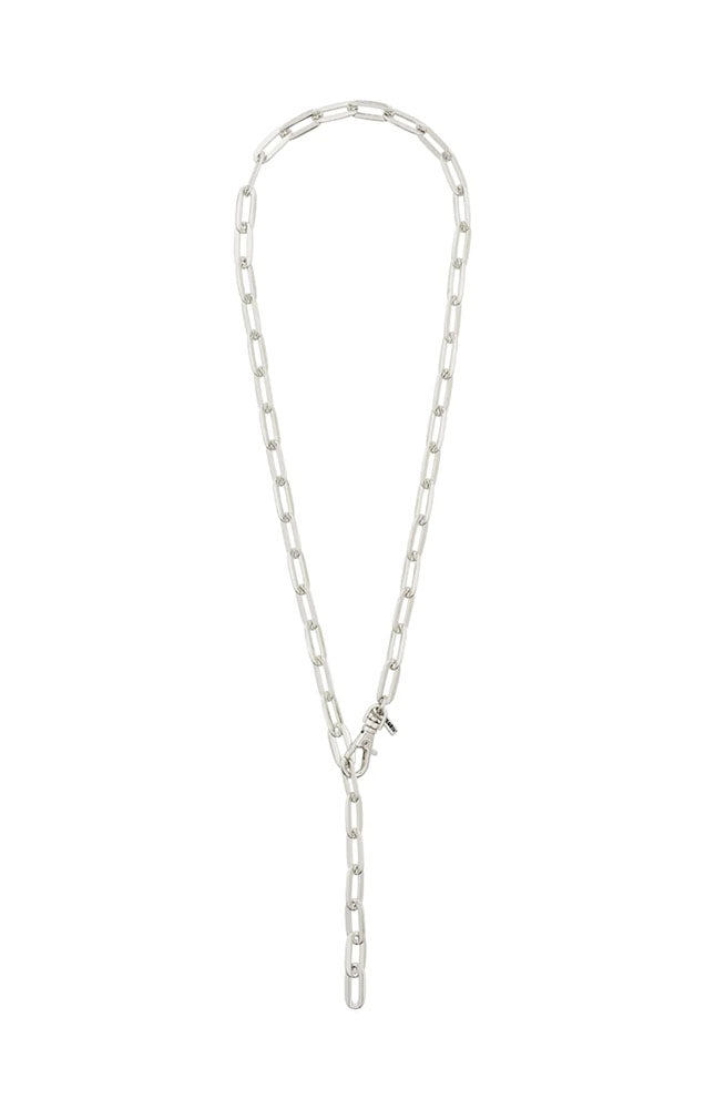 PILGRIM KINDNESS RECYCLED CABLE CHAIN NECKLACE IN SILVER