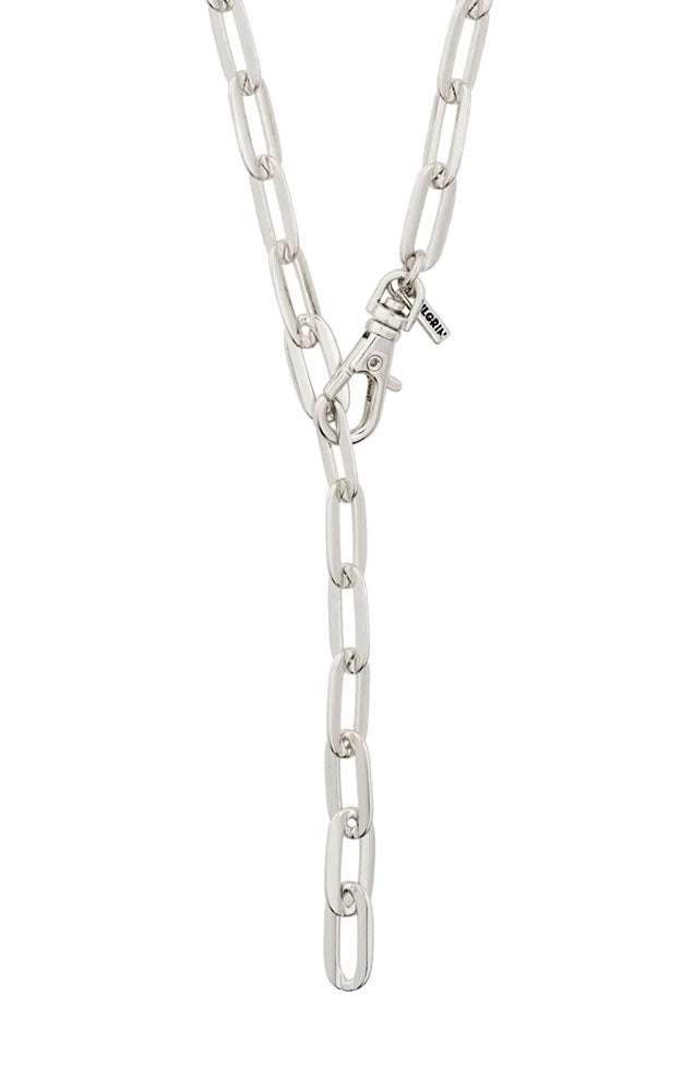 PILGRIM KINDNESS RECYCLED CABLE CHAIN NECKLACE IN SILVER