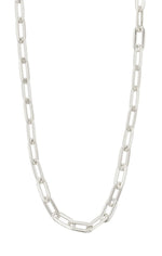 Load image into Gallery viewer, PILGRIM KINDNESS RECYCLED CABLE CHAIN NECKLACE IN SILVER
