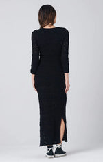 Load image into Gallery viewer, SALTWATER LUXE RONNI MIDI DRESS IN BLACK
