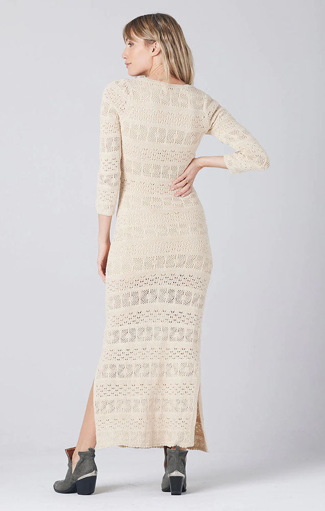 SALTWATER LUXE RONNI MIDI DRESS IN BONE