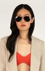 Load image into Gallery viewer, MATT &amp; NAT SADIE SUNGLASSES IN BLACK
