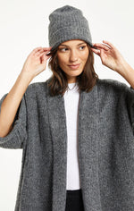Load image into Gallery viewer, Z SUPPLY RIB BEANIE IN CHARCOAL

