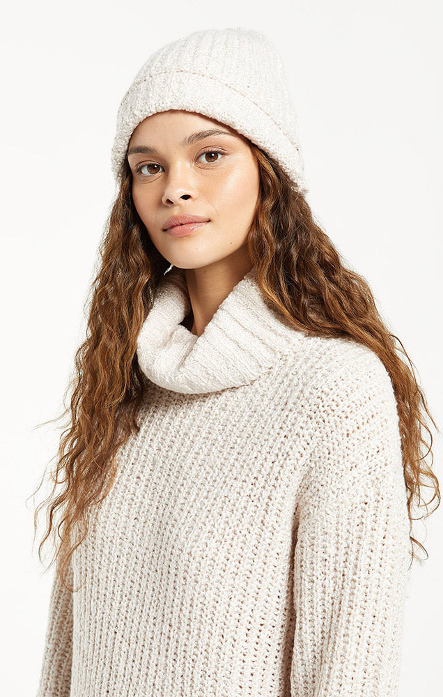 Z SUPPLY BOUCLE SWEATER KNIT BEANIE