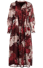 Load image into Gallery viewer, BISHOP + YOUNG CAMEO MIDI DRESS
