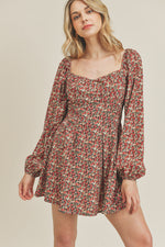 Load image into Gallery viewer, BE MINE SWEETHEART FLORAL MINI DRESS
