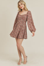 Load image into Gallery viewer, BE MINE SWEETHEART FLORAL MINI DRESS
